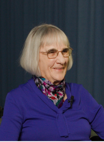 The photo is of physiotherapist Elaine Unkles